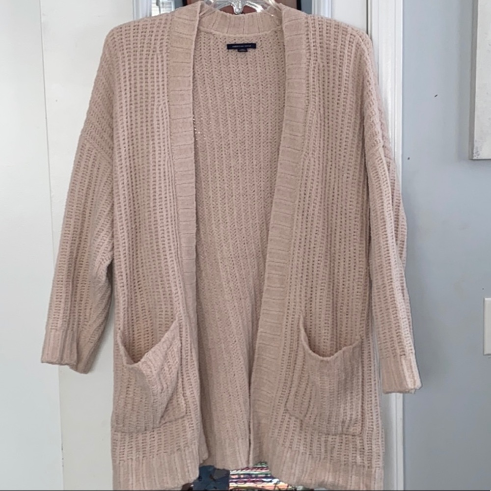 American Eagle Ribbed Boyfriend Cardigan